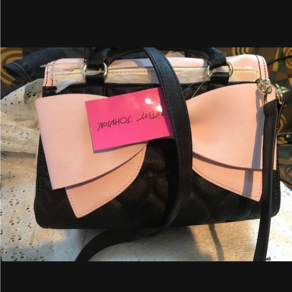 Betsey Johnson Satchel with Crossbody Strap
